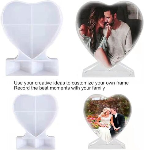 Zopsc Resin Photo Frame Mold, Flexible Durable Reusable Resin for Photo Frame Making, Personalized Picture Mould for DIY Home Table Decoration in Kuwait