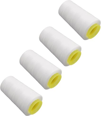 4PCS Serger Thread Cones, White Thread Spools Polyester Sewing Serger All Purpose Sewing Supplies for Quilting Piecing in Kuwait