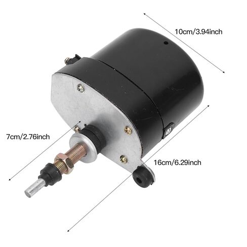 Cosiki 12V Wiper Motor, Long Shaft 105 Degree Angle Metal Replacement for Tractor, with Enhanced Performance for 207 307 in Kuwait