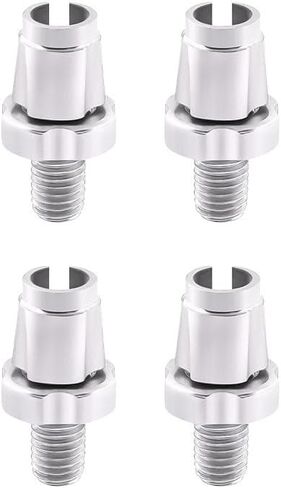 Silver 4-piece Set M10x26x10mm Bicycle Brake Cable Adjustment and Positioning, Aluminum Alloy Adjuster Screw for Mountain and Road Bikes in Saudi Arabia