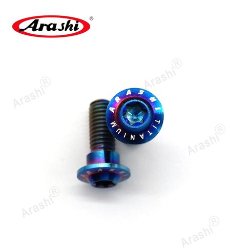 Arashi 10 قطع M6x20mm سبائك التيتانيوم الجبهة قرص الفرامل الدوارات تصاعد البراغي لياماها YZF R1 R6 R7 FZ1 FZ6 FZ8 MT09 FZ09 MT10 FZ10 XJ6 XTZ700 XTZ1200 XV1700PC Vmax1700 XV1900 in Kuwait
