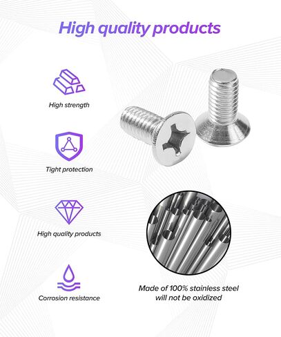 8PCS Automotive Screw,Brake Rotor Retaining Screw,Stainless Steel Brake Disc Rotor Screws,Rotors Safety Bolts for Front and Rear,Suitable for Most Car Models,Replacement for OEM 93600-06014-0H in Kuwait
