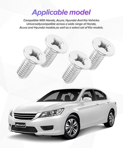 8PCS Automotive Screw,Brake Rotor Retaining Screw,Stainless Steel Brake Disc Rotor Screws,Rotors Safety Bolts for Front and Rear,Suitable for Most Car Models,Replacement for OEM 93600-06014-0H in Kuwait