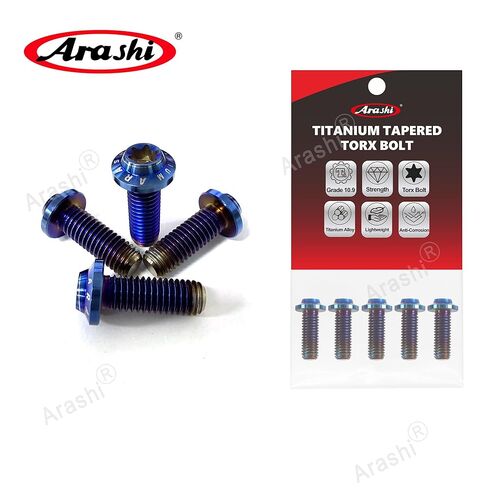 Arashi 10 Pcs M8x22mm Titanium Alloy Front Brake Disc Rotors Mounting Bolts Screws for S1000RR S1000R R1100S R1150RT HP2 K1200S R Nine T R1200RT K1300S K1600GT, Blue in Kuwait
