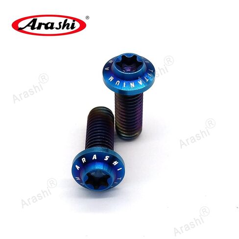 Arashi 10 Pcs M8x22mm Titanium Alloy Front Brake Disc Rotors Mounting Bolts Screws for S1000RR S1000R R1100S R1150RT HP2 K1200S R Nine T R1200RT K1300S K1600GT, Blue in Kuwait