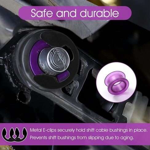 Dirvcp​ Shift Linkage Bushing & Clip Kit (2PCS) - بديل عالمي لتويوتا، جيب، شيفروليه، ساتورن، بونتياك، يناسب OEM 33835-08010، مجموعة أدوات الإصلاح in Kuwait