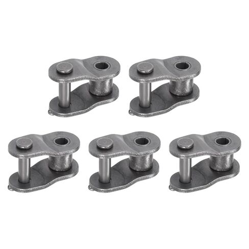 uxcell 5Pcs #100 Chain Offset Half Link Roller, 1 1/4" Pitch Carbon Steel, Standard Chain End Connector Split Links for 20A Chain in Saudi Arabia