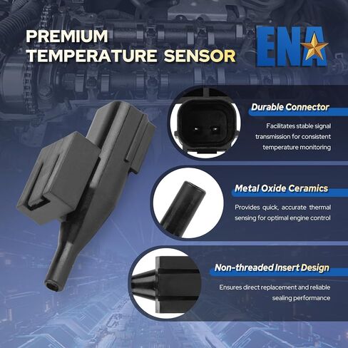 ENA Cabin Air Temperature Sensor Compatible with Honda Acura Civic CRV Ridgeline Fit RDX TLX ILX MDX 1.5L 2.0L 2.4L 3.0L 3.5L l4 V6 2019 2020 2021 2022 2023 Replaces AX360 80525TBAA01 in Kuwait