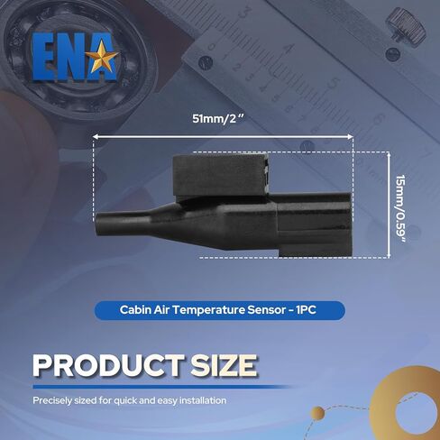 ENA Cabin Air Temperature Sensor Compatible with Honda Acura Civic CRV Ridgeline Fit RDX TLX ILX MDX 1.5L 2.0L 2.4L 3.0L 3.5L l4 V6 2019 2020 2021 2022 2023 Replaces AX360 80525TBAA01 in Kuwait