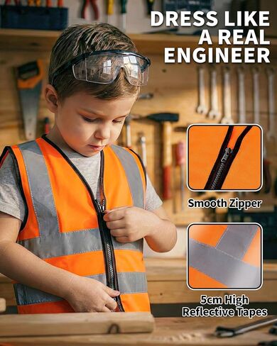 Kids Tool Set for Boys-Toddler Tool Set with Electronic Toy Drill & Tool Box, STEM Pretend Play Construction Toys with Costume Vest, Educational Gifts for Age 3 4 5 6 7 Year Old in Kuwait
