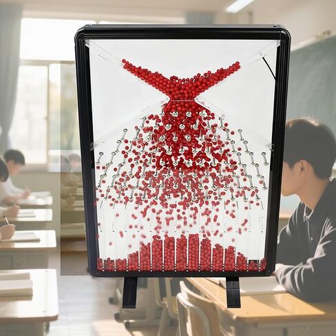 Dalton Random Phenomen Model, Desk Galton Board,Molecule Movement Visualizer Display, for PhysicalSchool Laboratory Experiment in Kuwait