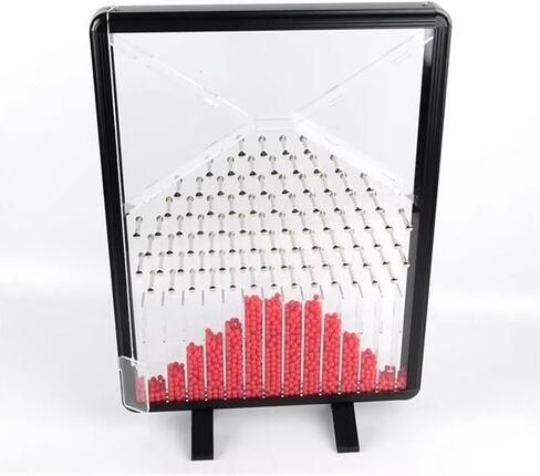 Dalton Random Phenomen Model, Desk Galton Board,Molecule Movement Visualizer Display, for PhysicalSchool Laboratory Experiment in Kuwait