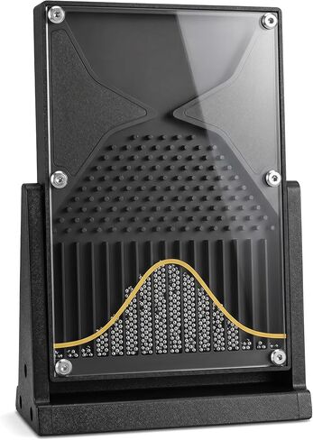 12 * 18cm Galton Board, Physics Lab Teaching Tool, Normal Distribution Mathematical Model, Desk, Inspire Curiosity, for Educators Students Black in Saudi Arabia
