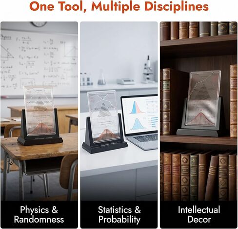 Galton Board Desk,galton Board Probability Demonstration Model with Bell Curve,Physics Lab Teaching Tool, for Physics and Education in Kuwait