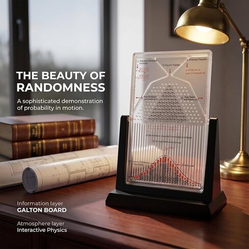 Desk Galton Board, Effective Statistical Law Demonstration, Physics Lab Teaching Tool, Probability Demonstration Model with Bell Curve for Physics & Education, Random Distribution in Kuwait