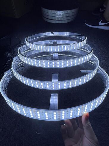Super Bright Wheel Lights 4 row 6000K White Strobe LED Rim Light 17.5 inch wheel Covers Set of 4 for Truck Lights in Kuwait