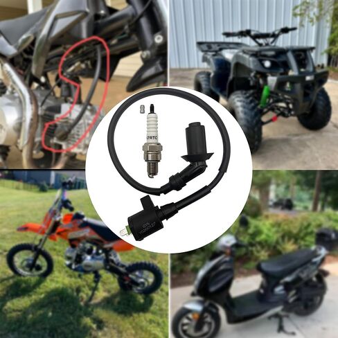 GY6 عالية الأداء سباق الإشعال لفائف A7RTC شرارة التوصيل سلك ل SSR 125 50cc 110cc 125cc 150cc محرك الدراجة سكوتر ATV الذهاب كارت حفرة الترابية دراجة نارية in Kuwait