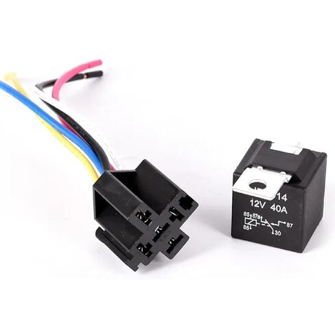 1 قطعة مرحل السيارة مقاوم للماء 12 فولت 5Pin 40A مرحل السيارة 12 فولت 5Pin مع مقبس التتابع (1 قطعة) in Kuwait