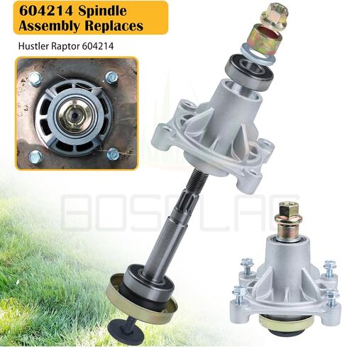 2 Pack 604214 Spindle Assembly with 603987 Spindle Pulley 604219 605512 Pulley Replaces Hustler 604214 Spindle Assembly 604214 Spindle for Hustler Mower for 42 inch Hustler Raptor Deck Spindle in Kuwait