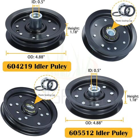 2 Pack 604214 Spindle Assembly with 603987 Spindle Pulley 604219 605512 Pulley Replaces Hustler 604214 Spindle Assembly 604214 Spindle for Hustler Mower for 42 inch Hustler Raptor Deck Spindle in Kuwait