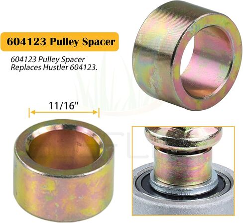 2 Pack 604214 Spindle Assembly with 603987 Spindle Pulley 604219 605512 Pulley Replaces Hustler 604214 Spindle Assembly 604214 Spindle for Hustler Mower for 42 inch Hustler Raptor Deck Spindle in Kuwait