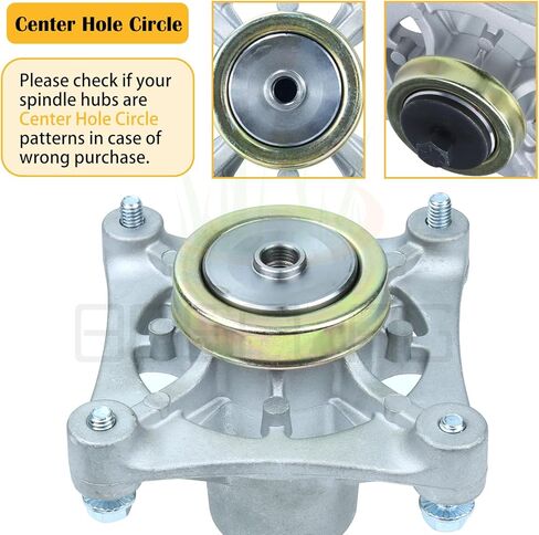 2 Pack 604214 Spindle Assembly with 603987 Spindle Pulley 604219 605512 Pulley Replaces Hustler 604214 Spindle Assembly 604214 Spindle for Hustler Mower for 42 inch Hustler Raptor Deck Spindle in Kuwait