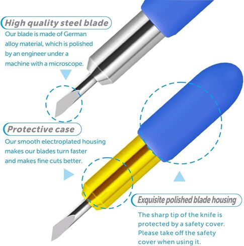 2 Pack Replacement Cutting Blades for Cricut Joy/2/Xtra, Vinyl Fabric Carbide Standard Blade Cut a Wide Variety of Materials in Kuwait
