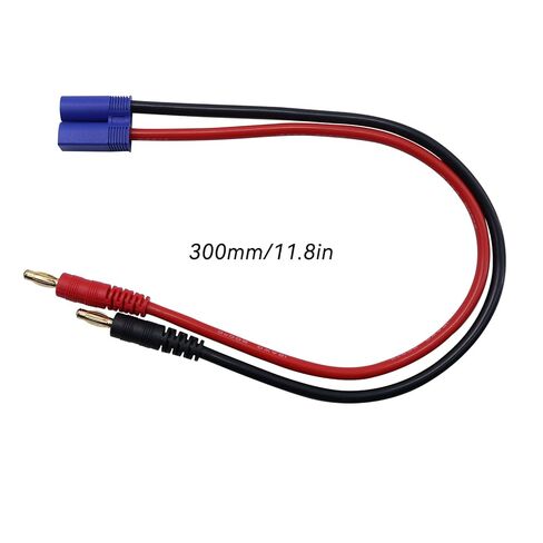 3 قطع موصل EC5 ذكر إلى 4.0 مم قابس ذكر الموز متوافق مع موصل IC5 12AWG 30 سم سلك سيليكون RC وصلات بطارية ليبو محول لطائرة RC سيارة قارب شاحنة كوادكوبتر هليكوبتر in Kuwait
