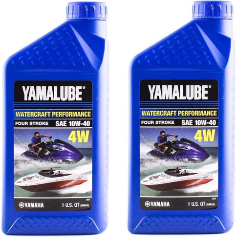 زيت محرك ياماها يامالوب 10W-40 معدني 4W WaterCraft عالي الأداء - 1 جالون، # LUB-10W40-WV-04 in Kuwait