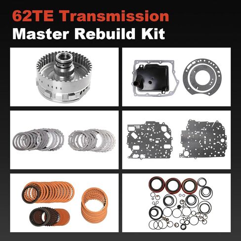 62TE Transmission Master Rebuild Kit Compatible with Avenger Grand Caravan Journey Routan Professional High Performance 68272623AB in Kuwait