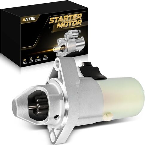 AATEE 31200-PPA-505 Starter Motor for:-Honda CRV Se 2005 2006, CRV Lx 2002-2006, CRV Ex 2002-2006 2.4L L4 12V 1.6KW 9Teeth, Replace# 17844N, 31200-PPA-A01, SM-61206, 31200PPA505 in Saudi Arabia