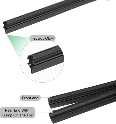 Front Driver Side 26 Inch Quiet Beam Wiper Refill High Elasticity Windshield Noiseless Replacement Rubber Insert Strip Frameless Wiper Blade for Mazda CX-30 2020-2025, for Mazda CX-50 CX-90 2023-2025 in Kuwait
