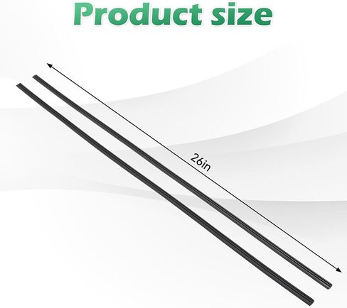 Front Driver Side 26 Inch Quiet Beam Wiper Refill High Elasticity Windshield Noiseless Replacement Rubber Insert Strip Frameless Wiper Blade for Mazda CX-30 2020-2025, for Mazda CX-50 CX-90 2023-2025 in Kuwait