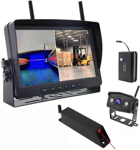 PZ630WL 1080P رافعة شوكية كاميرا الرؤية الأمامية شاشة لاسلكية 7 بوصة يمكنها التحكم في الكاميرا الاحتياطية كاميرا مغناطيسية ليزر 1080P (1 كاميرا) in Kuwait