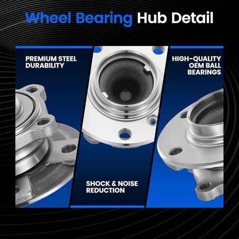 513359 محمل العجلة الأمامية ومجموعة المحور متوافقة مع BMW 228i 328d 328i 428i 2014-2016 2.0L L4، لـ 435i M235i 2014-2016 3.0L L6، قطعتان in Kuwait