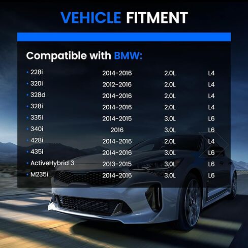 513359 محمل العجلة الأمامية ومجموعة المحور متوافقة مع BMW 228i 328d 328i 428i 2014-2016 2.0L L4، لـ 435i M235i 2014-2016 3.0L L6، قطعتان in Kuwait