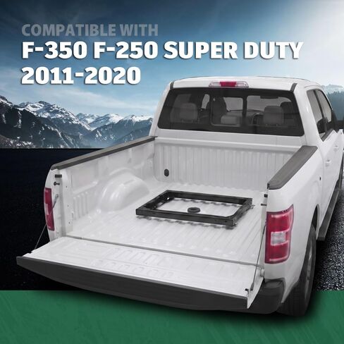 محول وصلة العجلة الخامسة من GRAND ORANGE مع مقابض متوافق مع Ford F250 & F350 Super Duty 2011-2020 مع حزمة Hitch Prep باللون الأسود in Kuwait