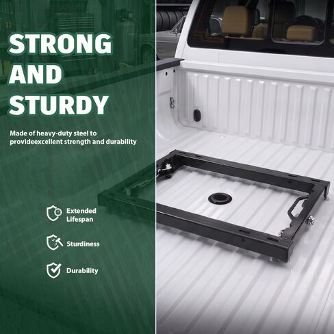 محول وصلة العجلة الخامسة من GRAND ORANGE مع مقابض متوافق مع Ford F250 & F350 Super Duty 2011-2020 مع حزمة Hitch Prep باللون الأسود in Kuwait