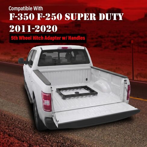محول وصلة العجلة الخامسة من ANDPLAY مع مقابض متوافق مع Ford F250 & F350 Super Duty 2011-2020 مع حزمة Hitch Prep باللون الأسود in Kuwait