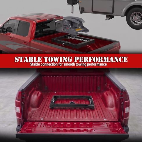 محول وصلة العجلة الخامسة من ANDPLAY مع مقابض متوافق مع Ford F250 & F350 Super Duty 2011-2020 مع حزمة Hitch Prep باللون الأسود in Kuwait