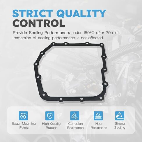 Transmission Oil Pan Gasket Compatible with Chrysler 200 Cirrus Daytona Grand Voyager Sebring Town & Country Replacement for Dodge Avenger Caravan Grand Caravan Stratus Replace # TOS18687 in Kuwait