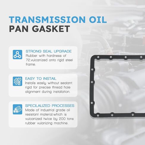 Transmission Oil Pan Gasket Compatible with Chrysler 200 Cirrus Daytona Grand Voyager Sebring Town & Country Replacement for Dodge Avenger Caravan Grand Caravan Stratus Replace # TOS18687 in Kuwait