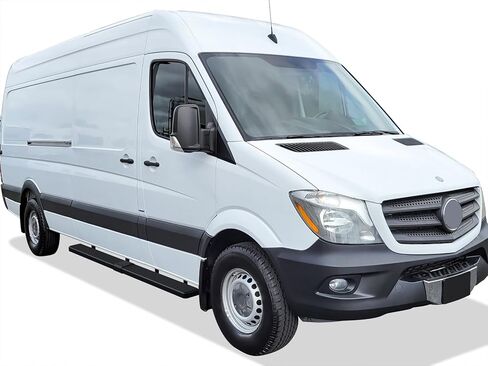 Tuxtreme Running Boards Side Steps 6" Matte Black Compatible with Dodge Sprinter 2007-2009 Full Size Van & Mercedes-Benz Sprinter 10-26 3-Door Stainless Steel (Nerf Bars Side Bars) in Kuwait