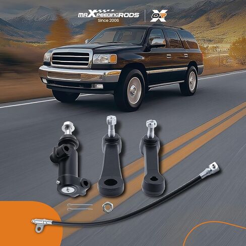 maxpeedingrods 3 قطع طقم التوجيه الأمامي Pitman Arm Idler Arm & Bracket Pivot for Cadillac Escalade 2002-2006 Chevy Silverado GMC Sierra 1500 1999-2006، Suburban 1500 2500 2000-2006 Tahoe Avalanche in Kuwait