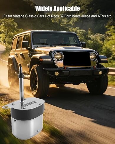 12V Electric Windshield Wiper Motor Kit Fit for Vintage Classic Cars Hot Rods Jeep Boat and ATV, Includes Arms and Blades in Kuwait