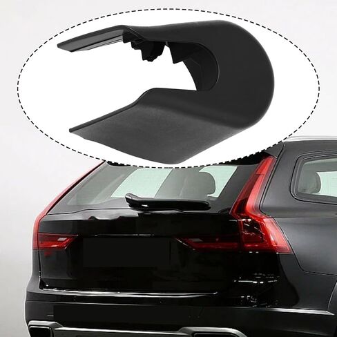 قطعتان من غطاء غطاء ذراع الممسحة الخلفية متوافق مع فولفو V40 V60 V90 XC90، غطاء حماية خلفي من البلاستيك PBT 31253325 in Kuwait
