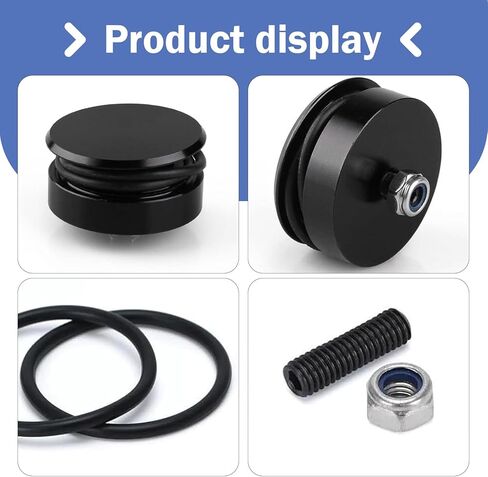 1 SET Car Wiper Plug, Rear Windshield Wiper Arm Seal Delete Cover, Alloy Anti-rust Block off Grommet Cap, Exterior Protection Accessory for Cars SUVs Trucks RVs (Black) in Kuwait
