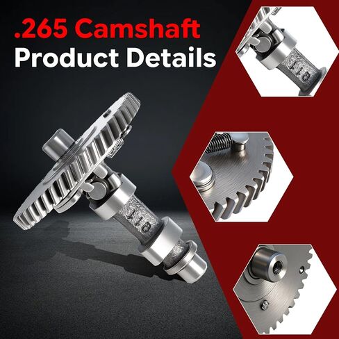 عمود الحدبات 212cc .265 متوافق مع Predator 212cc Hemi 196cc Clone GX200 Tillotson 196 212 225 عمود الحدبات لأداء المحرك لدراجة Go Kart الصغيرة in Kuwait