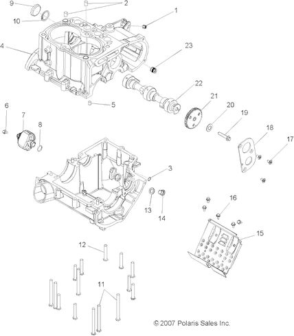 طقم عمود الحدبات Polaris، قطعة OEM الأصلية 2202919، الكمية 1 in Kuwait