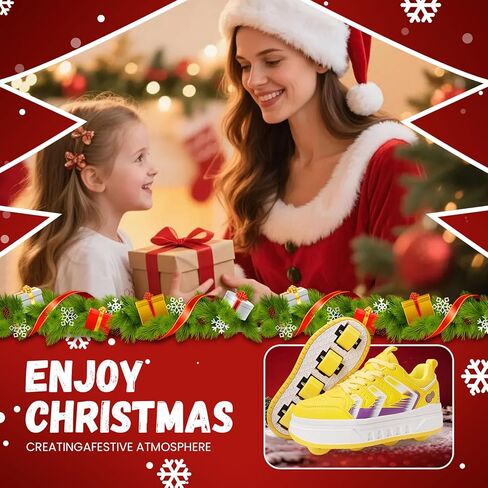 Pairduck] Shock-Absorbing Roller Skates Shoes for Girls - Adult Rollerblades Indoor/Outdoor Skating with Comfort Fit for Birthday Party Gift in Saudi Arabia